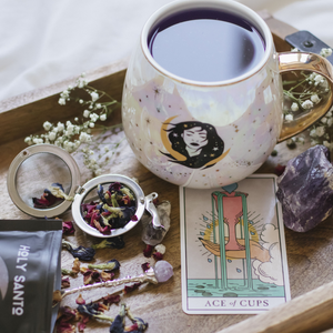 STAY WILD MOON CHILD - Celestial Mug Set + Amethyst Tea Accessories