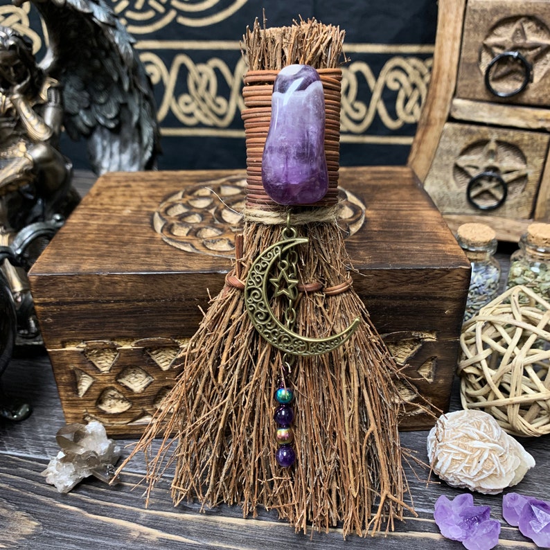 Lavender Scented Witch Besom (Broom)